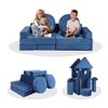 VYNXARIA Blue 14 - Piece Foldable Foam and Floor Mats Modular Game Sofa for Little Ones - Enhance Creativity! - 2 of 4