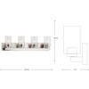 Progress Lighting Goodwin 4-Light Brushed Nickel Vanity Light with Clear Glass Shades - 4 of 4