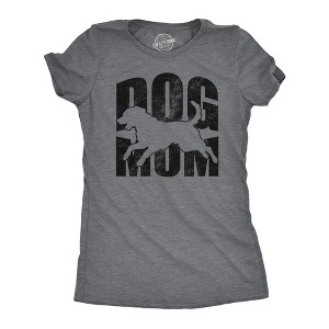 Womens Funny T Shirts Dog Mom Sarcastic Puppy Lovers Graphic Tee For Ladies - Crazy Dog Women's T Shirt - 1 of 4