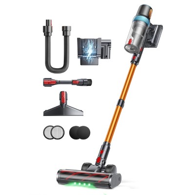 Itopfox Cordless Vacuum Cleaner with 600W 50Kpa Suction, 65Mins Runtime, LED Touch Screen, Wall Mount & 3.3Ft Hose for Carpets, Pet Hair, All Floors