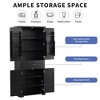 NicBex Tall Bathroom Storage Cabinet with Adjustable Shelves,2 Door Cabinet&1 Drawer,Freestanding Cabinet with Anti-Tipping Device for Bathroom - 4 of 4