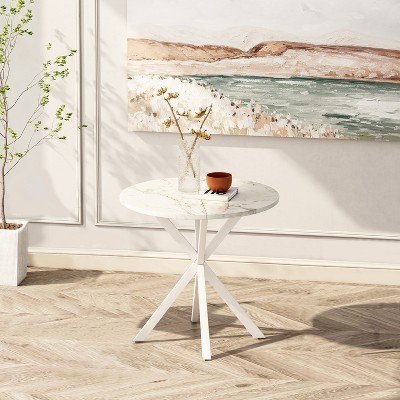 31.5'' Modern Cross Leg Round Dining Table