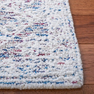 Ivory Elegance Square Hand-Tufted Wool Area Rug - 6'