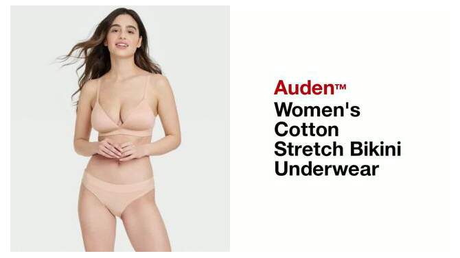 Women's Cotton Stretch Bikini Underwear - Auden™, 2 of 6, play video