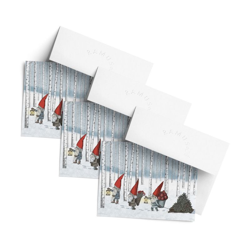 Holiday Winter Card Pack (3ct) Nordic Gnomes by Ramus & Co, 1 of 5