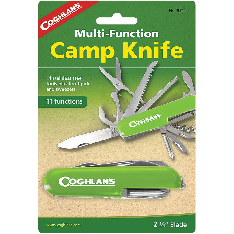 Coghlan's Multi-Function Camp Knife, 11 Functions, Army Camping Swiss Style, 1 of 2