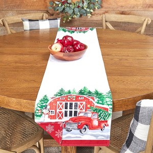 The Lakeside Collection Christmas at the Barn Table Runner - 1 of 3