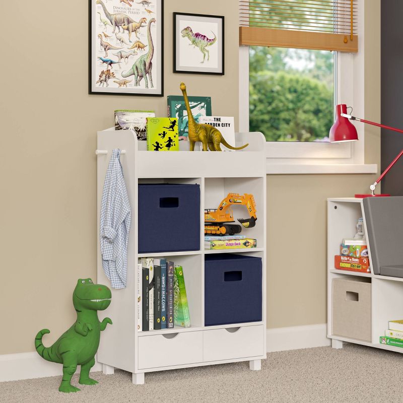 Kids&#39; Book Nook Cubby Storage Cabinet with Bookrack - RiverRidge Home, 6 of 19