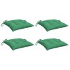 vidaXL Chair Cushions 4 pcs Green 15.7"x15.7"x2.8" Oxford Fabric - 3 of 4