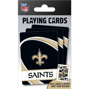 MasterPieces Officially Licensed NFL New Orleans Saints Playing Cards - 54 Card Deck for Adults - 1 of 4