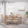 Set of 6 Maria French Country Wood and Cane Upholstered Dining Chairs - Christopher Knight Home - 2 of 4