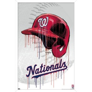 Trends International MLB Washington Nationals - Drip Helmet 22 Framed Wall Poster Prints - 1 of 4