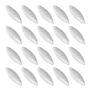 blades for fishing lures Willow Leaf Spinner Size 3 & 4 – Musky Shop ranging flash Brass in-Line Spinner Blades for