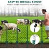 Metal Fence Post 5FT, U-Channel Garden Stakes, 8-Pack, Heavy Duty Steel, Rust Resistant, Easy Install Fence or Sign Support for Yard/Garden - 4 of 4