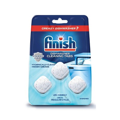 Finish In-Wash Dishwasher Cleaner with Grease Removal - 3ct/1.73oz