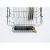 LunaLulinlk (2 pack) Metal Dish Rack with Caddy, Antique Gray - 3 of 4