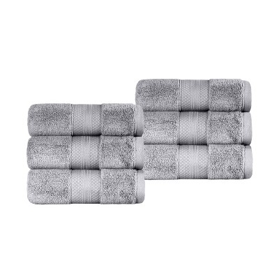 Luxury Cotton Heavyweight Solid Plush Towel Set by Blue Nile Mills