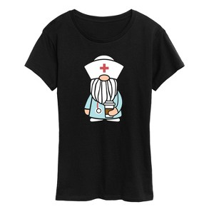 Women's - Instant Message - Gnome Nurse Short Sleeve Graphic T-Shirt - 1 of 4