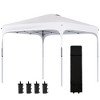 Outsunny 8' x 8' Pop Up Canopy, Foldable Gazebo Tent with Carry Bag with Wheels and 4 Leg Weight Bags for Outdoor Garden Patio Party - 4 of 4