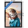 Trends International James Booker - Aloha Cat Framed Wall Poster Prints - 3 of 4