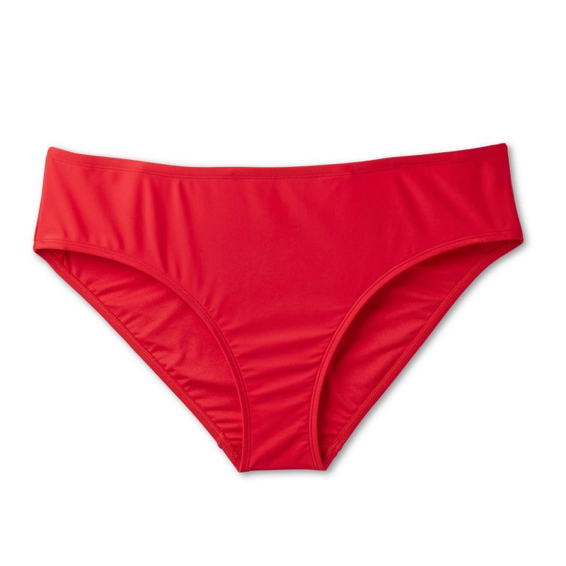 Women's Medium Coverage Bikini Bottom - Wild Fable™ Red, 5 of 7