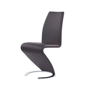 HomeStock Grey Horseshoe Dining Chair - 1 of 4