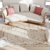 HOMCOM Area Rug 4x6, Machine Washable Rug, Non-Slip Classical Floral Print Floor Carpet for Living Room, Bedroom, Dining Room, Mixed-Brown - 4 of 4