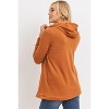 Hello Miz Women's Nursing Crossover Drawstring Maternity Hoodie Sweatshirt - 3 of 4