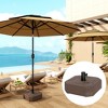 Outsunny Patio Umbrella Base Holder, Outdoor Umbrella Stand Base, Filled Up to 55lbs with Stand or 44lbs with Water for Garden, Poolside - 2 of 4