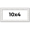 PosterPalooza | Panoramic Textured White Picture Frame - UV Acrylic, Foam Board Backing, Hanging Hardware - 2 of 4