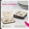 Pimpernel Postcard Sketches Coasters Set of 6 - 4.25" Square - 3 of 4