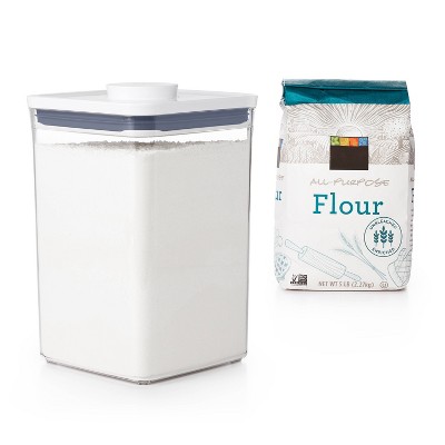 Clear 4.4qt Plastic Airtight Food Storage Container