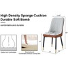Modern dining chairs, equipped with PU artificial leather backrest cushions and metal legs, suitable for restaurants, kitchens, and bedrooms - 4 of 4
