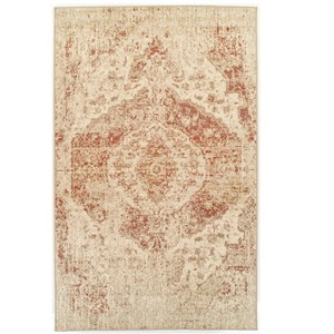 Distressed Oriental Medallion Rustic Indoor Area Rug or Runner by Blue Nile Mills - 1 of 4