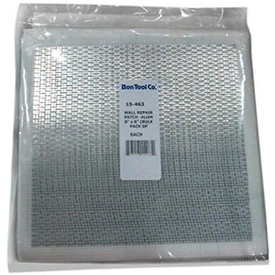 Bon Tool WALL REPAIR PATCH -ALUM 8 Inch x 8 Inch (BULK PACK OF 25)