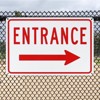 Unique Bargains Aluminum Reflective Rust-Free Waterproof Right Arrow Entrance Signs 2 Pcs - 4 of 4