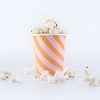 Meri Meri Pink & Orange Stripy Cups (Pack of 8) - 3 of 3