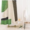 Deny Designs Moonlight Print Striped Circle Geometric Green Shower Curtain - 2 of 3