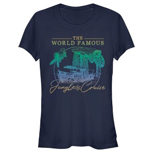Juniors Womens Jungle Cruise The World Famous La Quila Ombre T-Shirt - 1 of 4