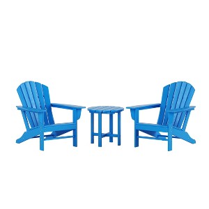 WestinTrends Dylan HDPE Outdoor Patio Adirondack Conversation Set (3-Piece) - 1 of 4