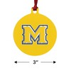 McNeese State University Secondary Logo Aluminum Holiday Christmas Tree Ornament - 3 of 4