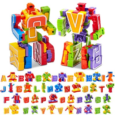 Joyfy 26Pcs Alphabet Robots Toy Preschool Learning Resources For Boys 