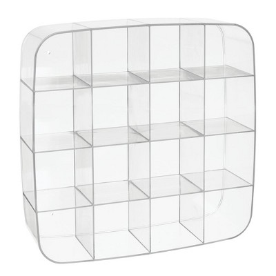 mDesign Plastic Wall Mount Collectible Display Organizers