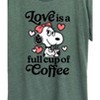 Women's - Peanuts - Love Is A Full Cup Of Coffee Short Sleeve Graphic T-Shirt - 2 of 4