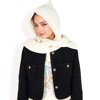 Anna-Kaci Women's Knitted Hooded Scarf with Versatile Design and Warm Ribbed Texture for Stylish Comfort and Winter Protection - 2 of 4