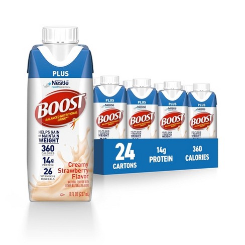 BOOST Plus Nutritional Drink, Creamy Strawberry - 8 Fl Oz (Pack of 24) - image 1 of 4