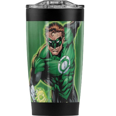 Green Lantern Character Pattern Steel Tumbler 20oz Coffee Travel Mug