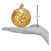 Old World Christmas Hanging Mouth-Blown Glass Ornament for Trees, Bee Blessed Round Ball - 4 of 4