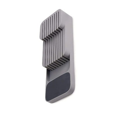 LunaLulinlk Kitchen Drawer Organizer Tray for Knives Knife Block Cutlery Storage Grey