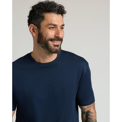 Men's Navy Classic Pima Crew - True Classic